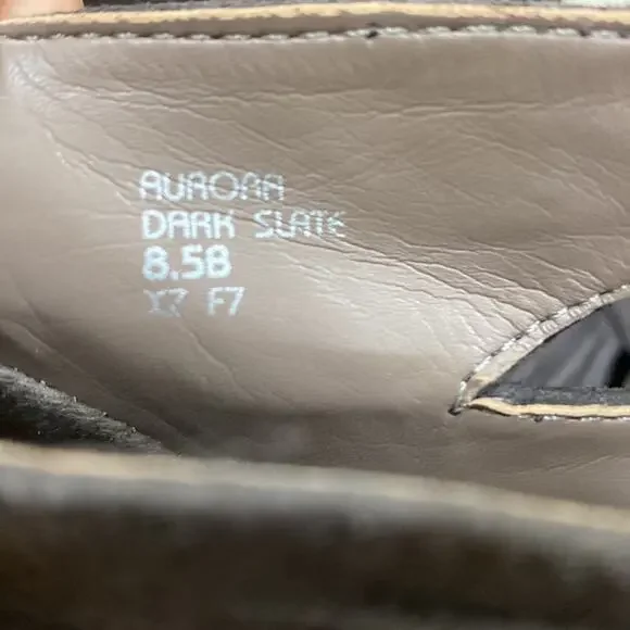 Earth Women’s Aurora 8.5 Peep Toe Bootie Dark Slate sandal shoes - Picture 5 of 6